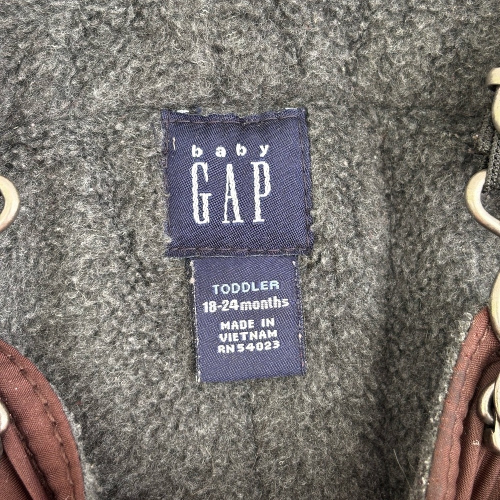 GAP Brown Overalls Adjustable Straps Water-Resistant - Picture 8 of 8